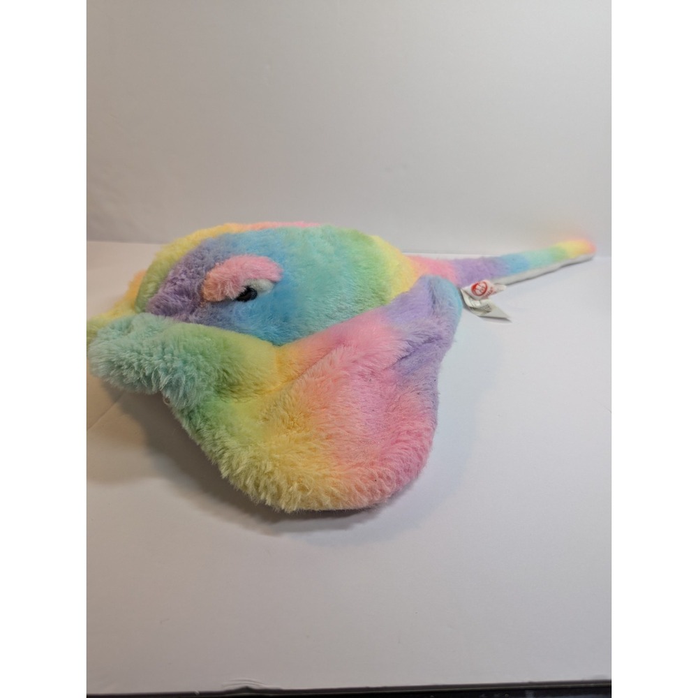 Fiesta Stingray Plush 22"L Rainbow Sherbert Stuffed Animal Soft Toy Pet Lovey